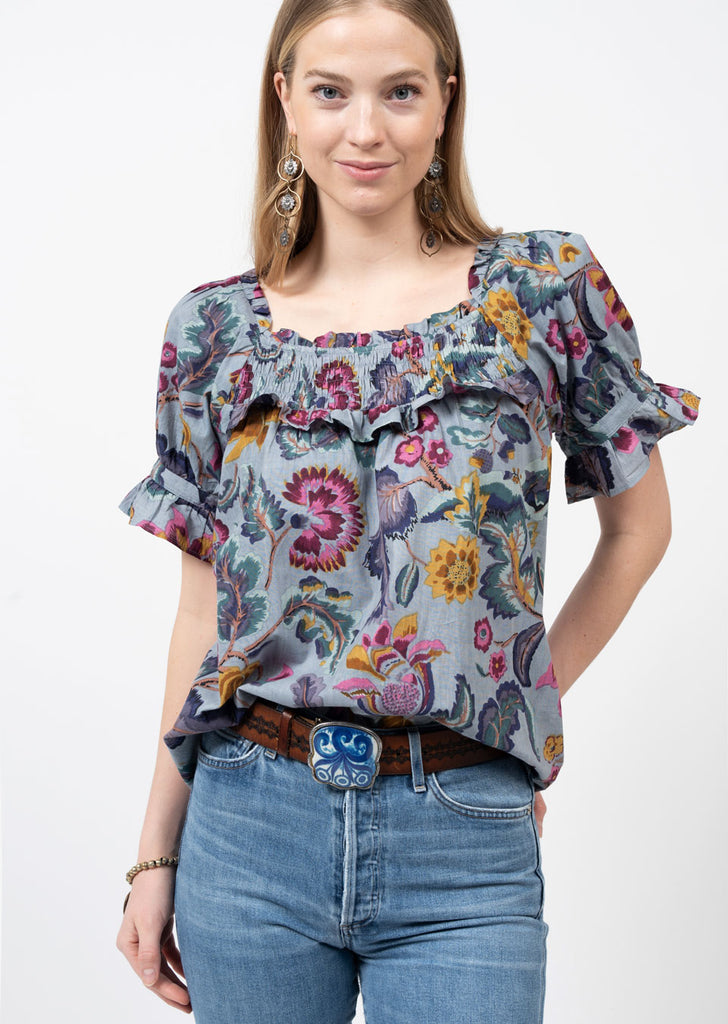 Ivy Jane Floral Ruffle Blouse