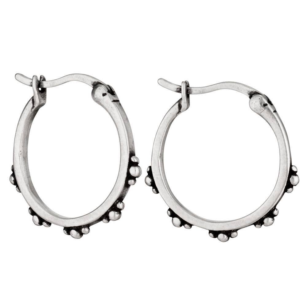Tiger Mountain - Wyoming Sterling Silver Hoop Earrings