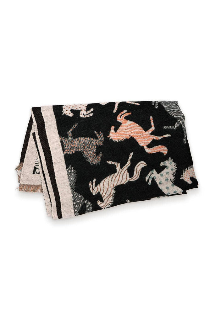 Joy Susan - Multi Printed Horse Scarf