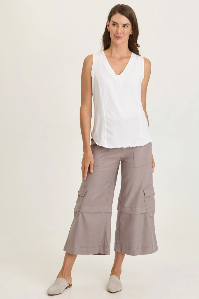 Wearables - Rosalina Twill Cargo Gaucho Crop Pants
