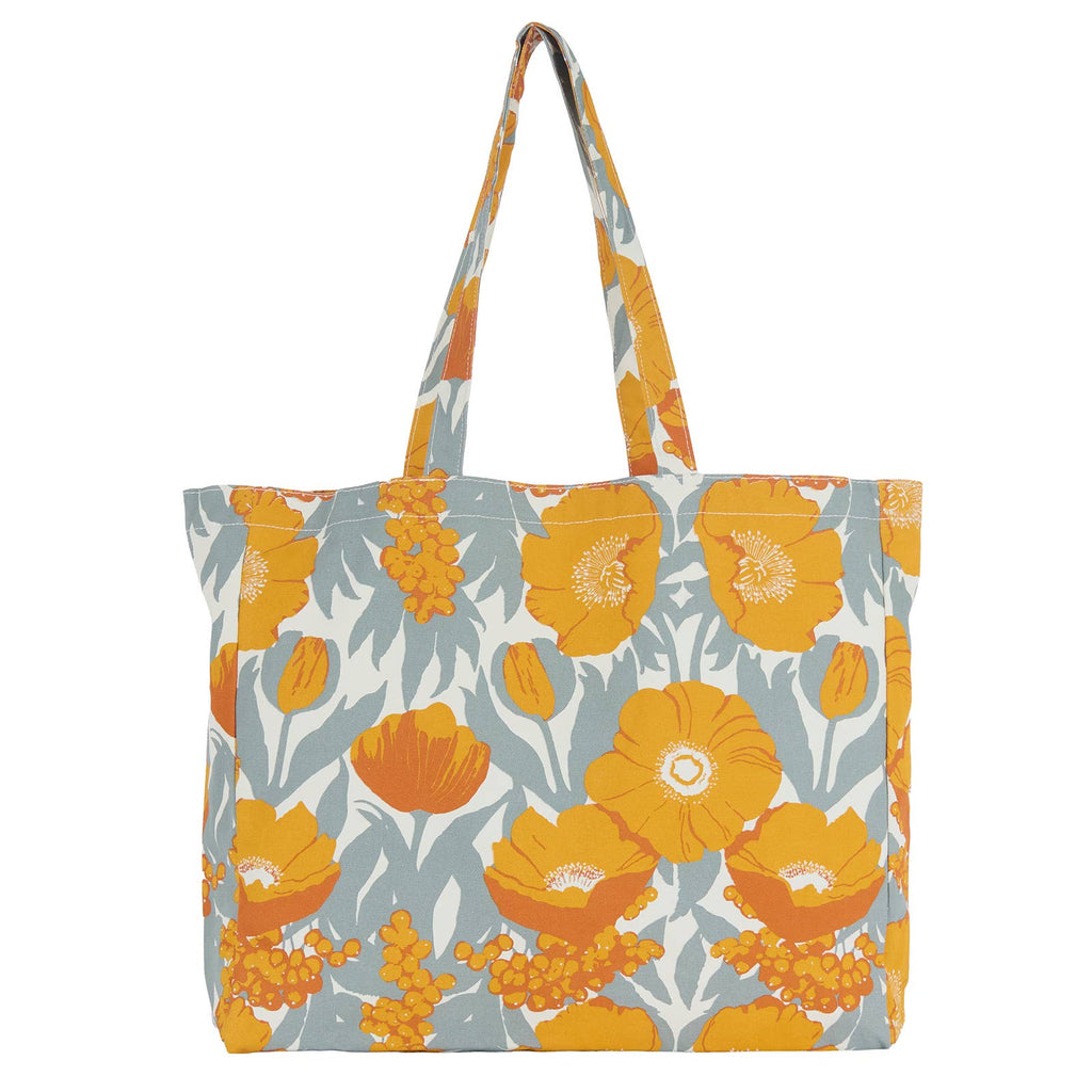 RockFlowerPaper - Icelandic Poppies Gold Canvas Tote Bag