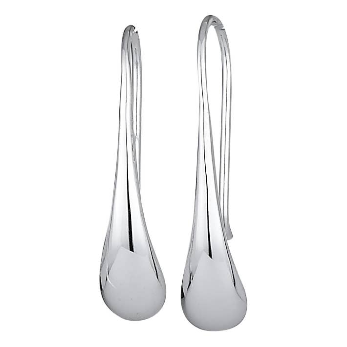 Tiger Mountain - Melting Sterling Silver Drop Earring