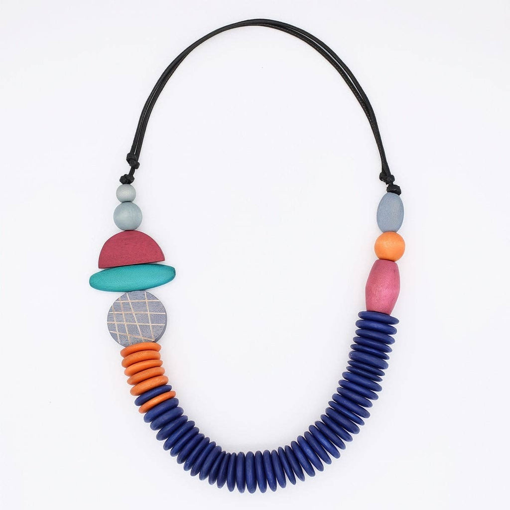 Sylca - Blue Contemporary Phoenix Necklace
