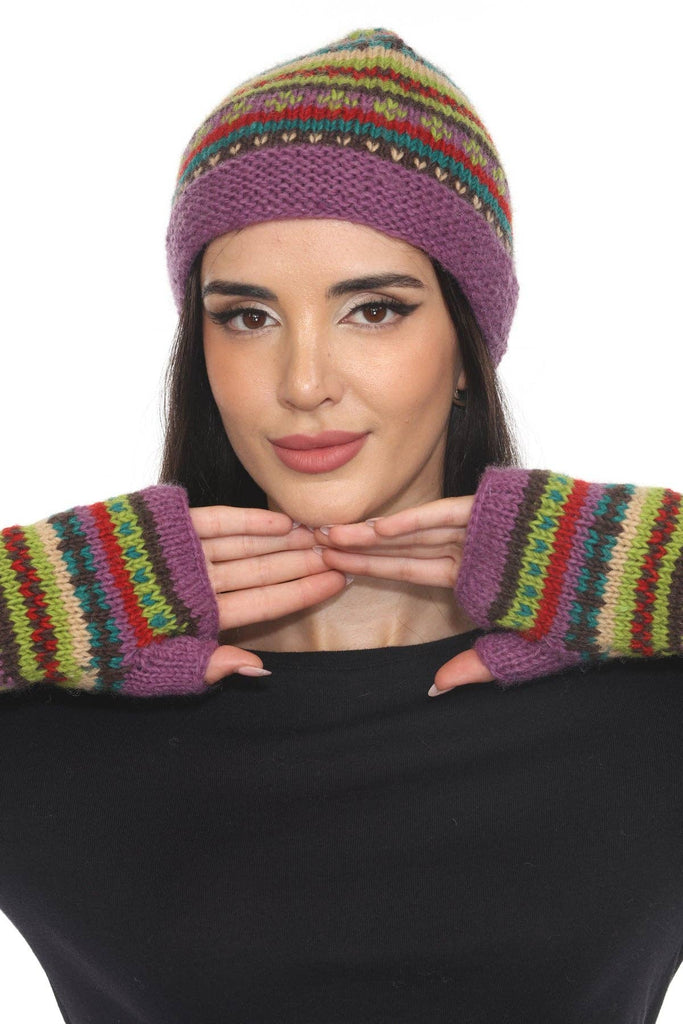 Lakhay - Cozy Striped Boho Beanie