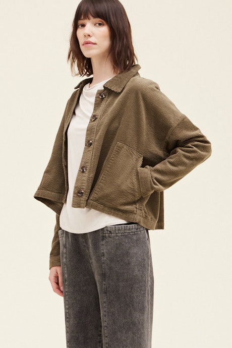 Grade & Gather - Cropped Corduroy Jacket