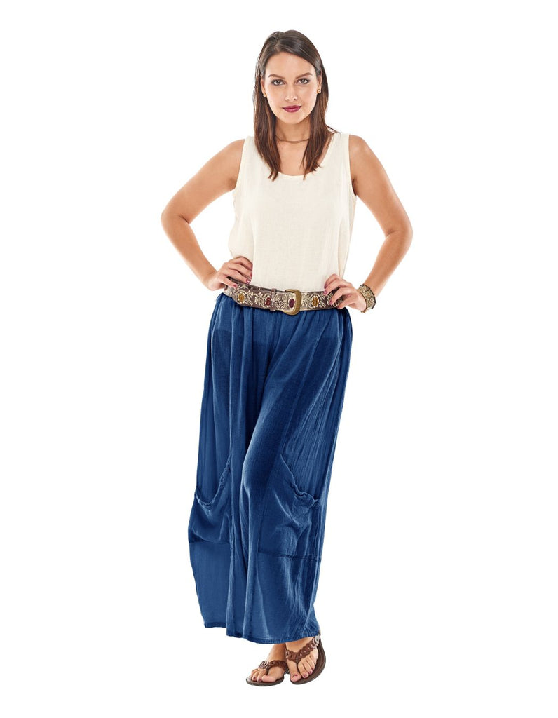 Oh My Gauze Lee Pant in Sapphire