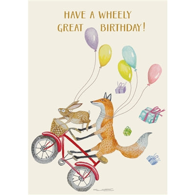 Hester & Cook Cards - Wheely Great Birthday Card