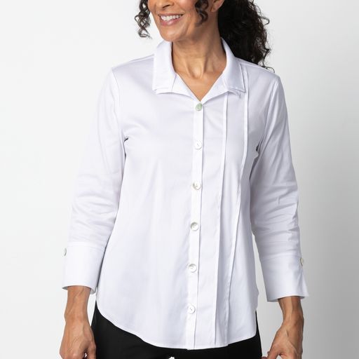 white double collar shirt