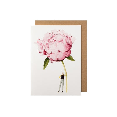 Hester & Cook Pink Peony Greeting Card