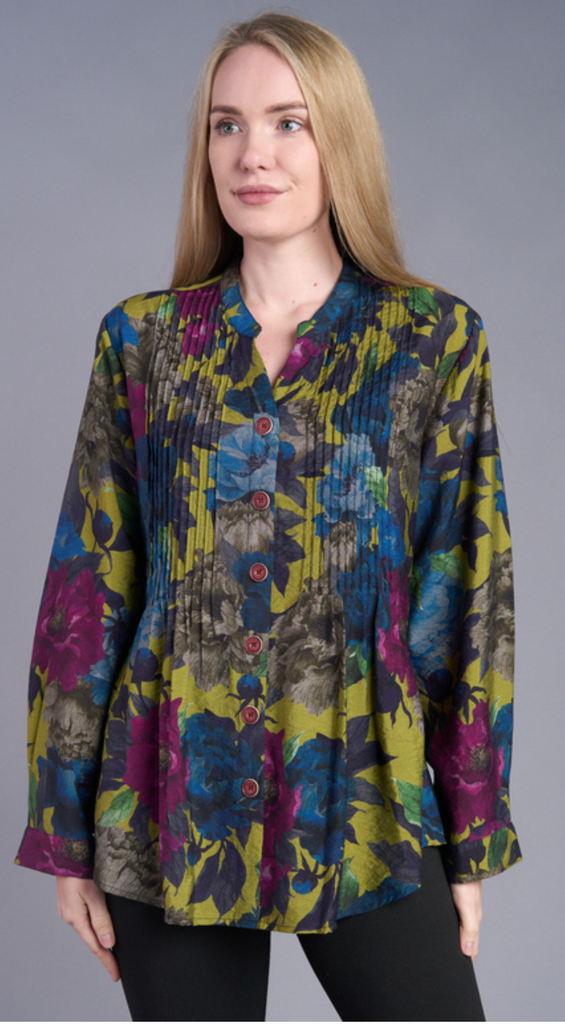Shana Long Sleeved Pleated Tunic