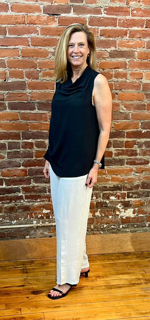 Shana - Cowl Neck Sleeveless Top