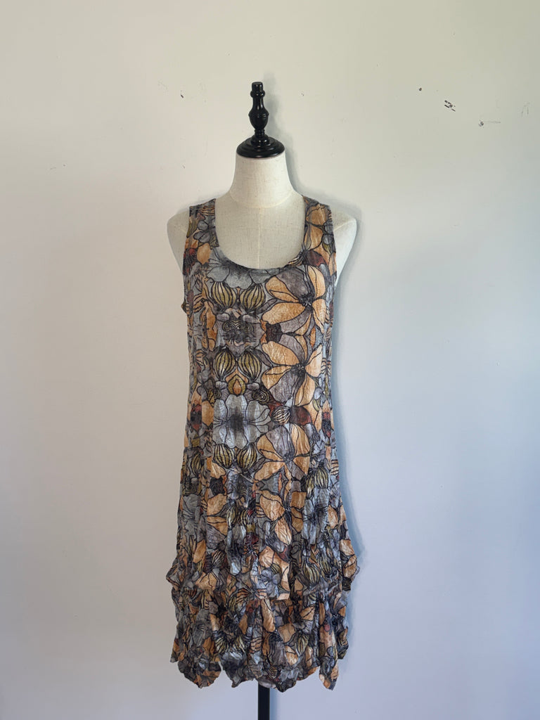 Shana - Bubble dress in Copper Floral
