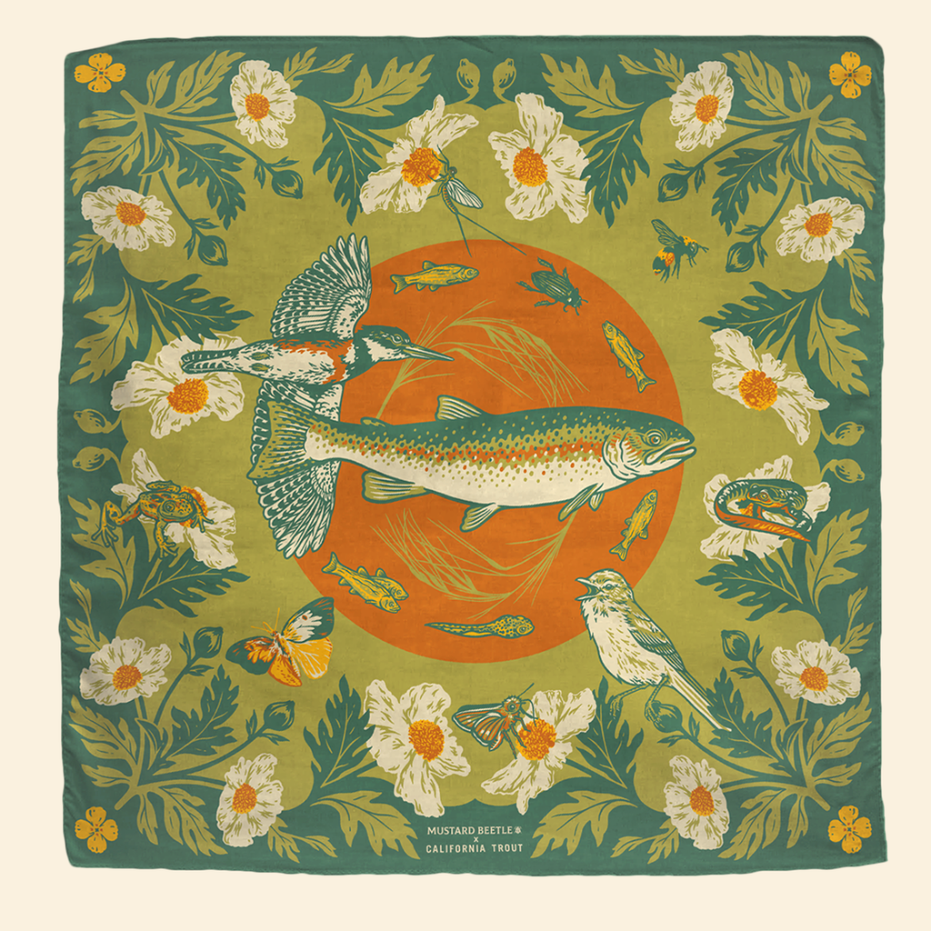 Mustard Beetle - Organic Fair Trade Bandana: Malibu Creek