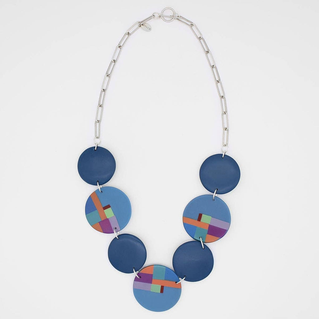 Sylca Designs - Multi Color Blue Statement Necklace