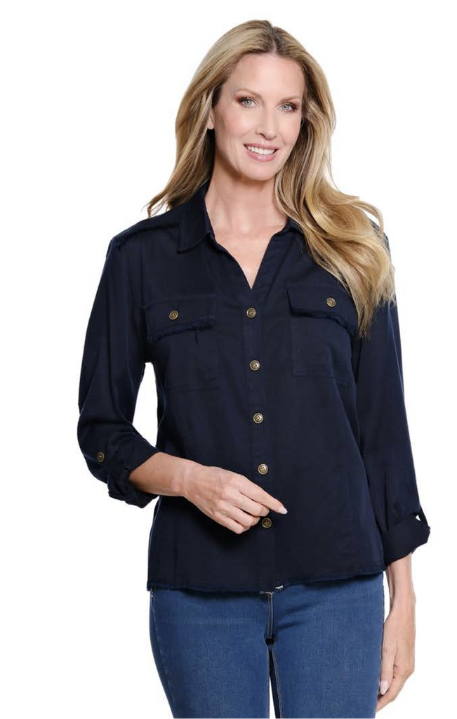 Multiples - Roll Tab 2-Pocket Jacket