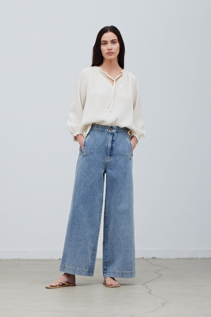 Grade & Gather - Denim Straight Leg Pant – Textiles IC