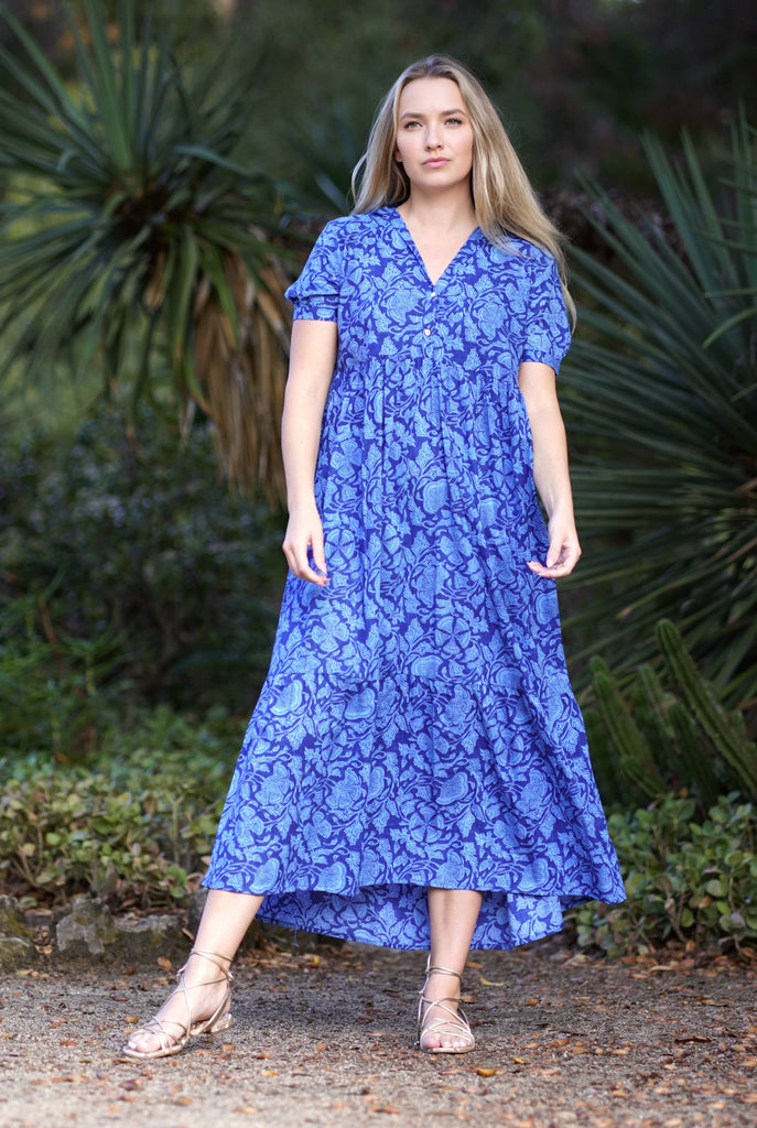 Dolma Maeve Maxi Dress- Blue