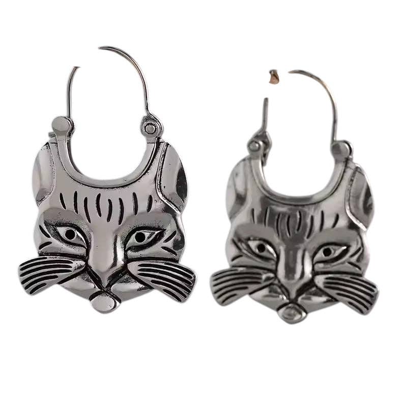 Lizou - Wild Cat Dangle Earrings