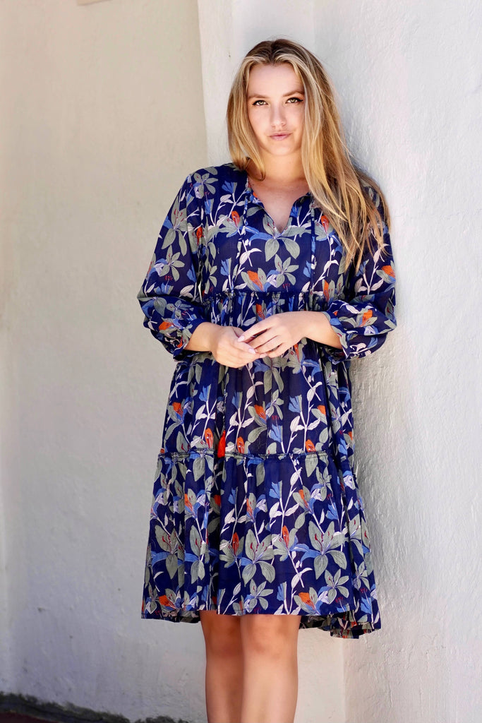 Dolma Camby Dress- Navy Floral