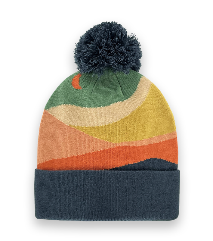 Northern Icons - Abstract Landscape Knit Beanie Hat