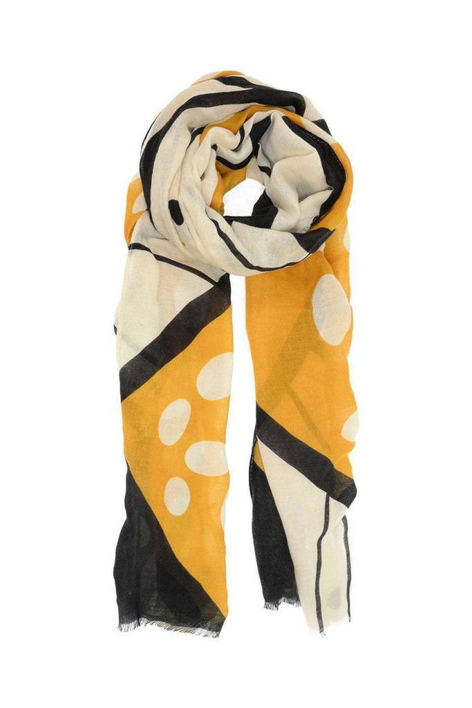 Joy Susan - Contemporary Dot and Stripes Scarf