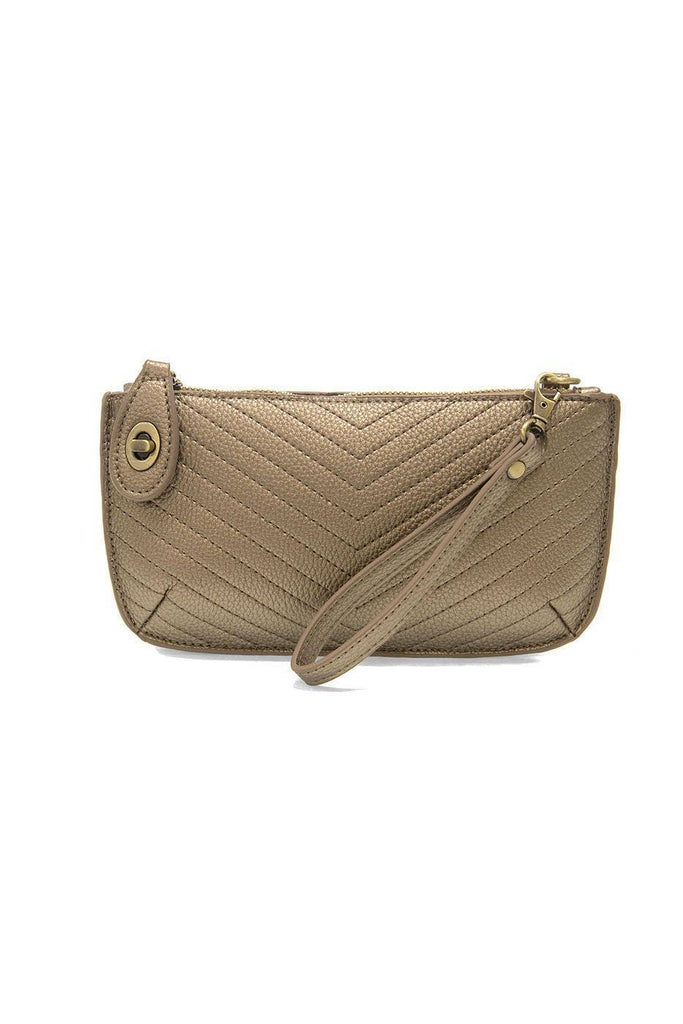 Quilted Mini Crossbody Wristlet Clutch