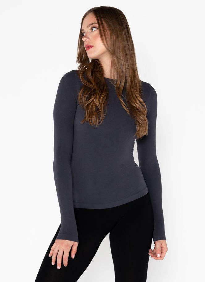 C'est Moi - Bamboo Long Sleeve Crew Neck Top