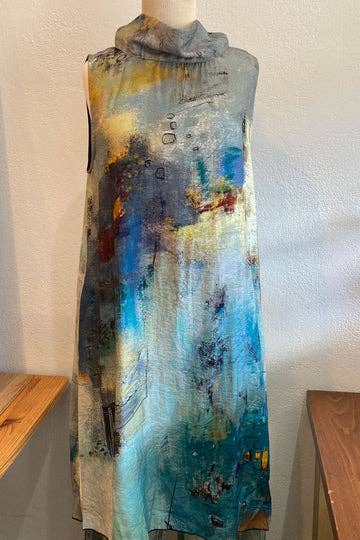 3 Potato - Cowl Neck Sleeveless Dress/Tunic