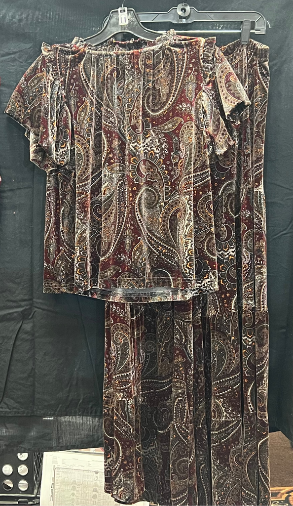 Ivy Jane - Paisley Velvet Pant