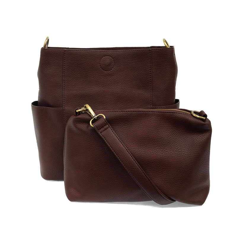 Joy Susan Kayleigh Side-Pocket Bucket Bag