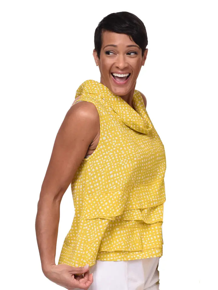 Tulip - Leilani Top in Goldfish Dots