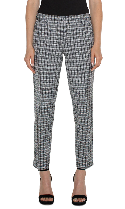 Liverpool - Kelsey Trousers in Plaid