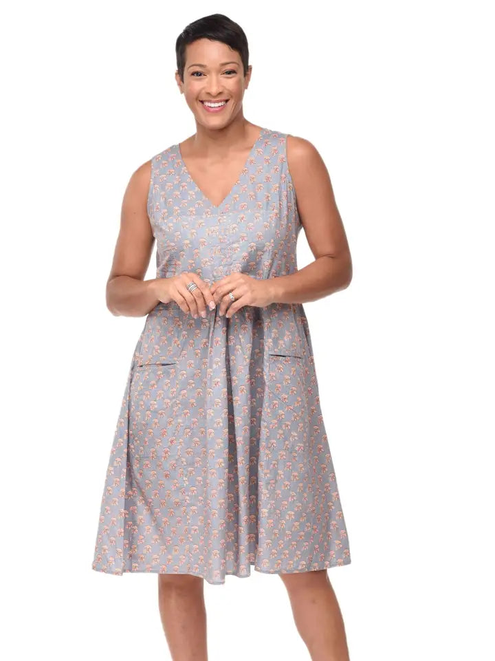 Tulip - Poppie Dress in Cornflower