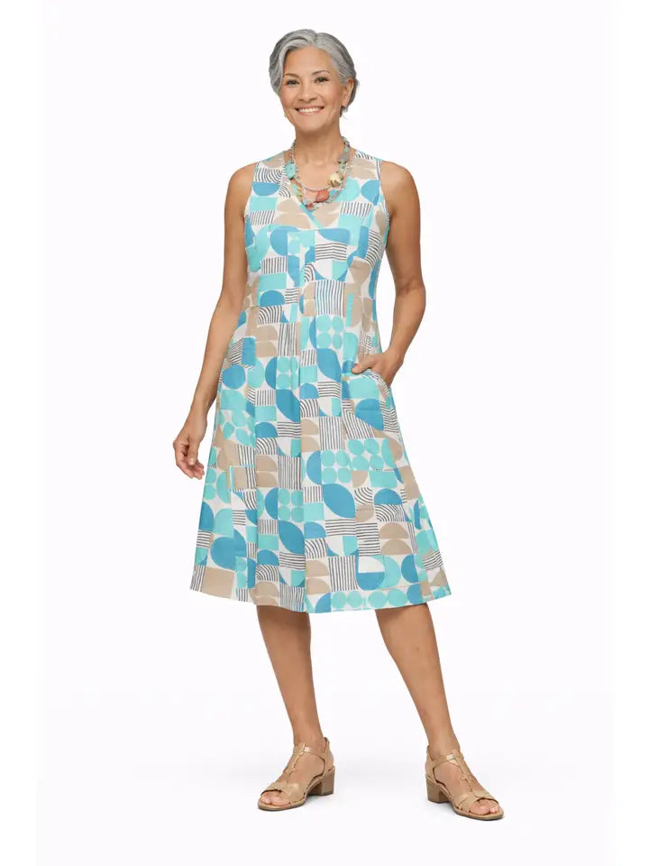 Tulip - Poppie Dress in Geo Candy