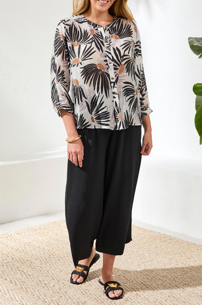 Tribal - Flowy Dolman Sleeve Blouse