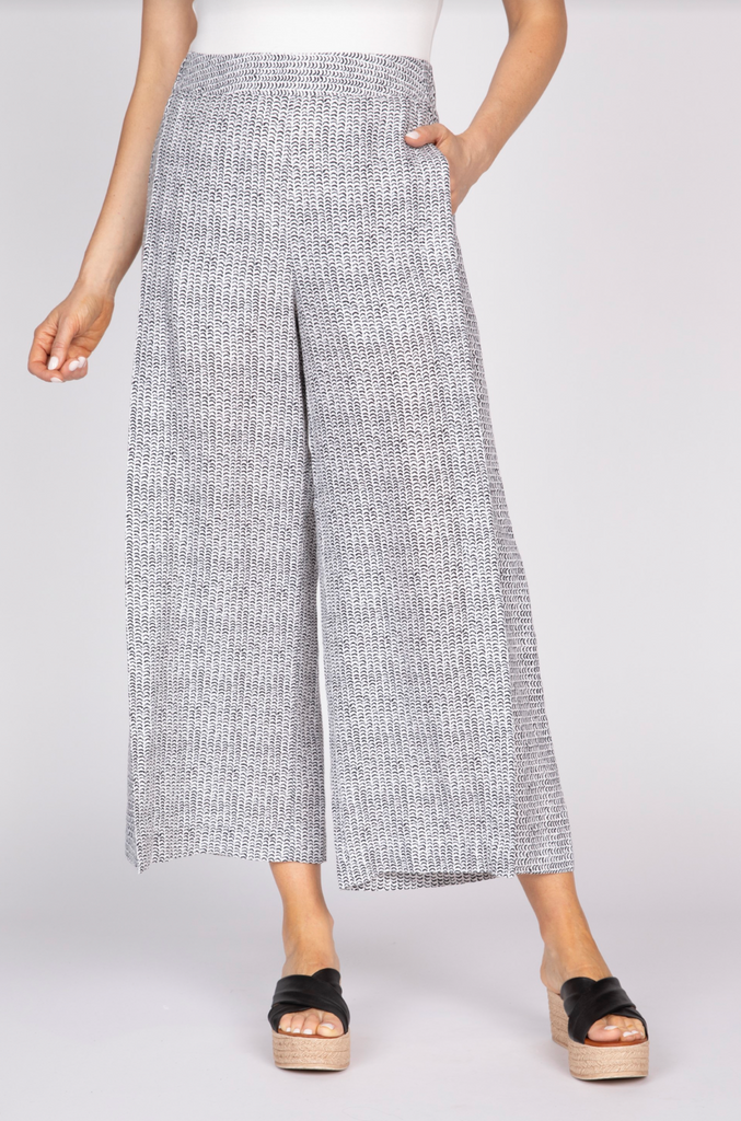 Olivia - Flax Stripe Gemma Flood Pant