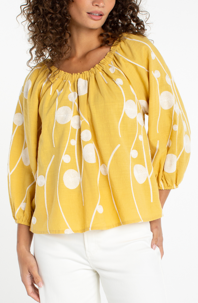 Liverpool - 3/4 sleeve woven top