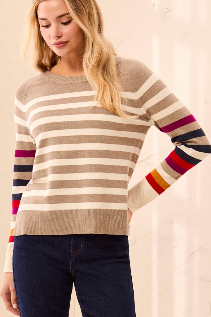 Tribal - Long Sleeve Crew Neck Sweater
