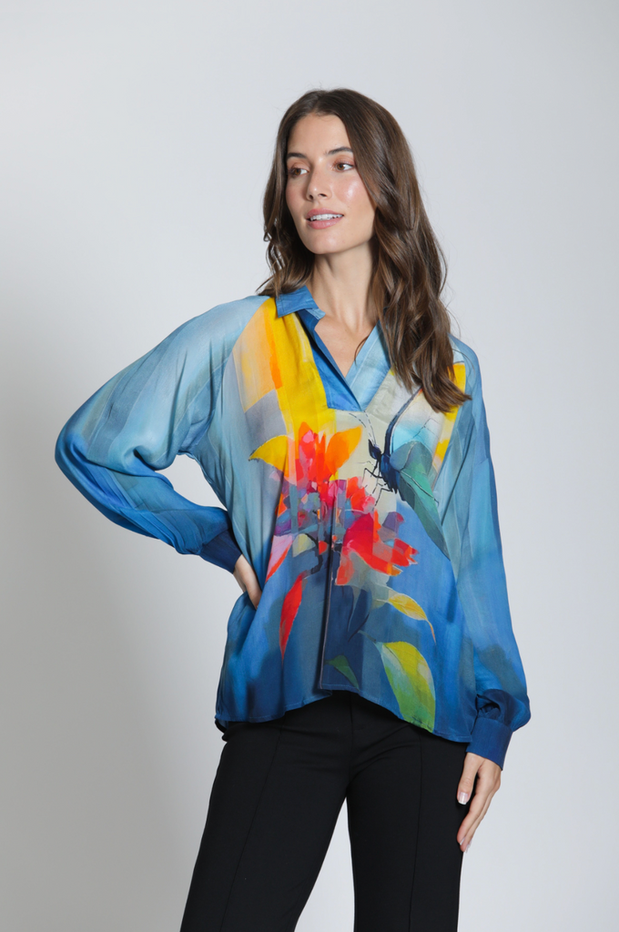 APNY - Half Placket Pullover Blouse