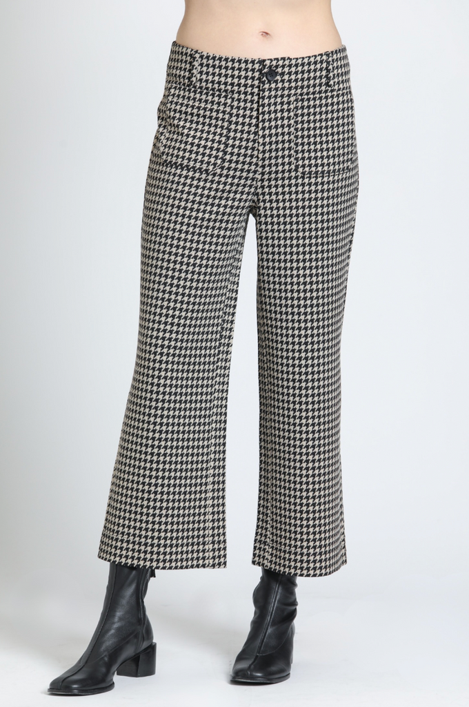 APNY - Wide Leg Cropped Patch Pocket Pant
