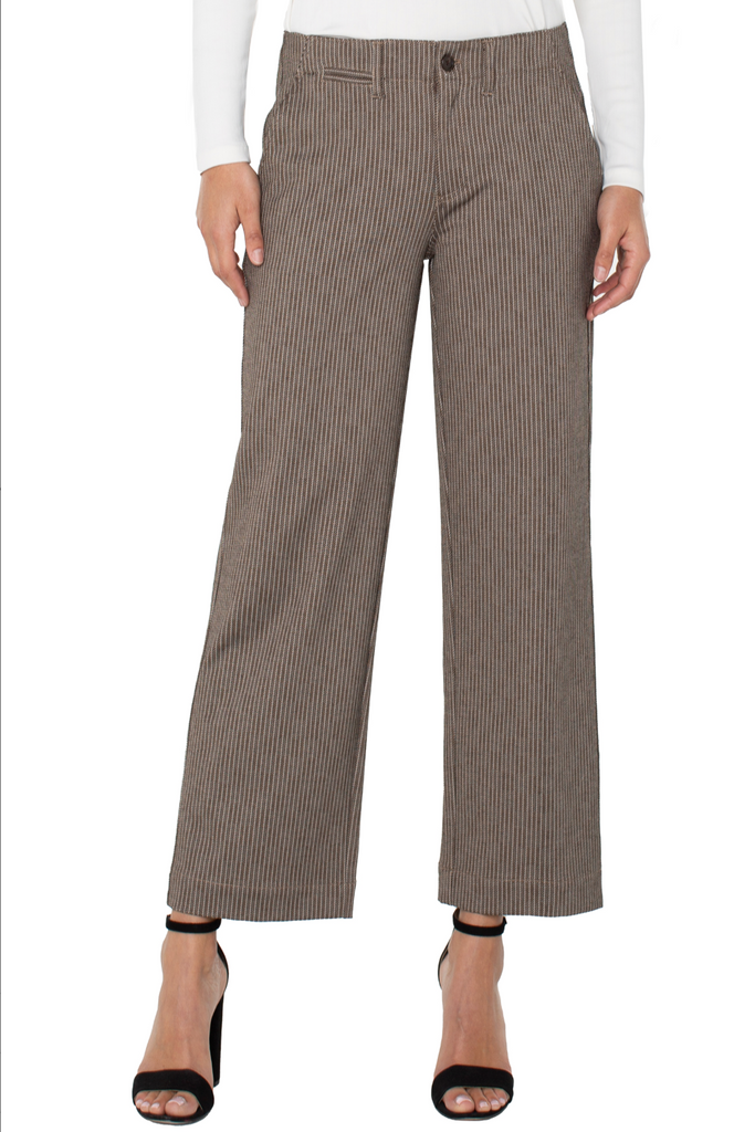 Liverpool - Wide Leg Crop Trouser w/Flap Pockets