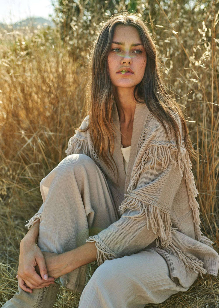 Mello. Fringe Cardigan