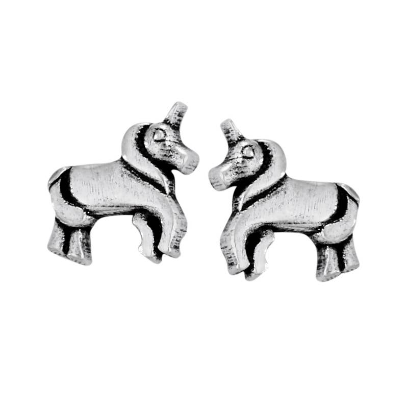 Tiger Mountain Jewelry - Happy Unicorn Sterling Silver Stud Earring