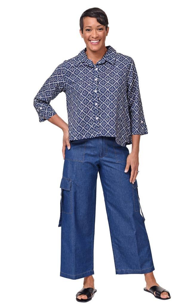 Tulip - Colton Cargo Pant in Denim*
