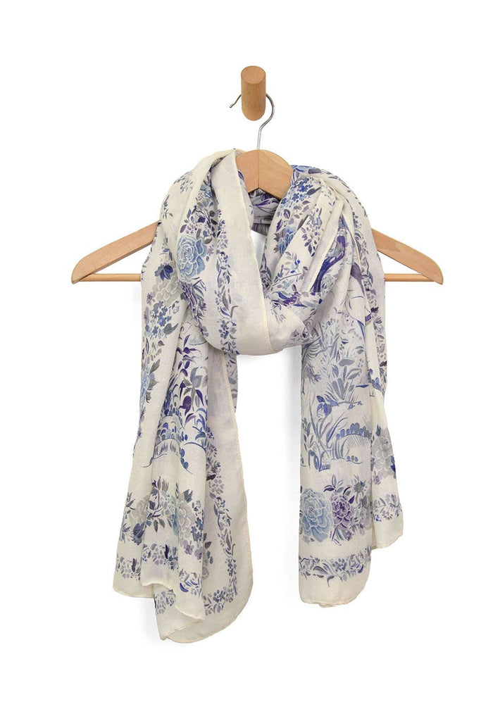 Joy Susan - Birds + Flowers Scarf