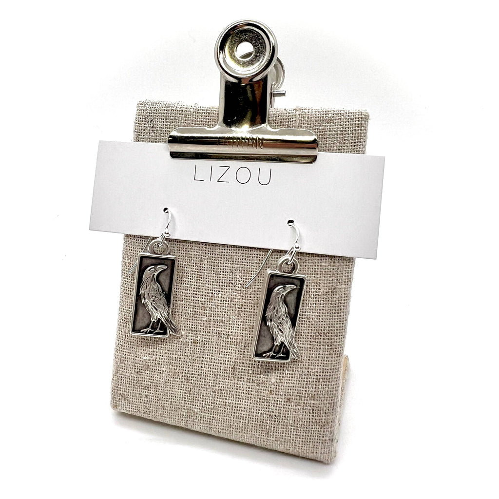 Lizou - Raven Bird Small Earrings