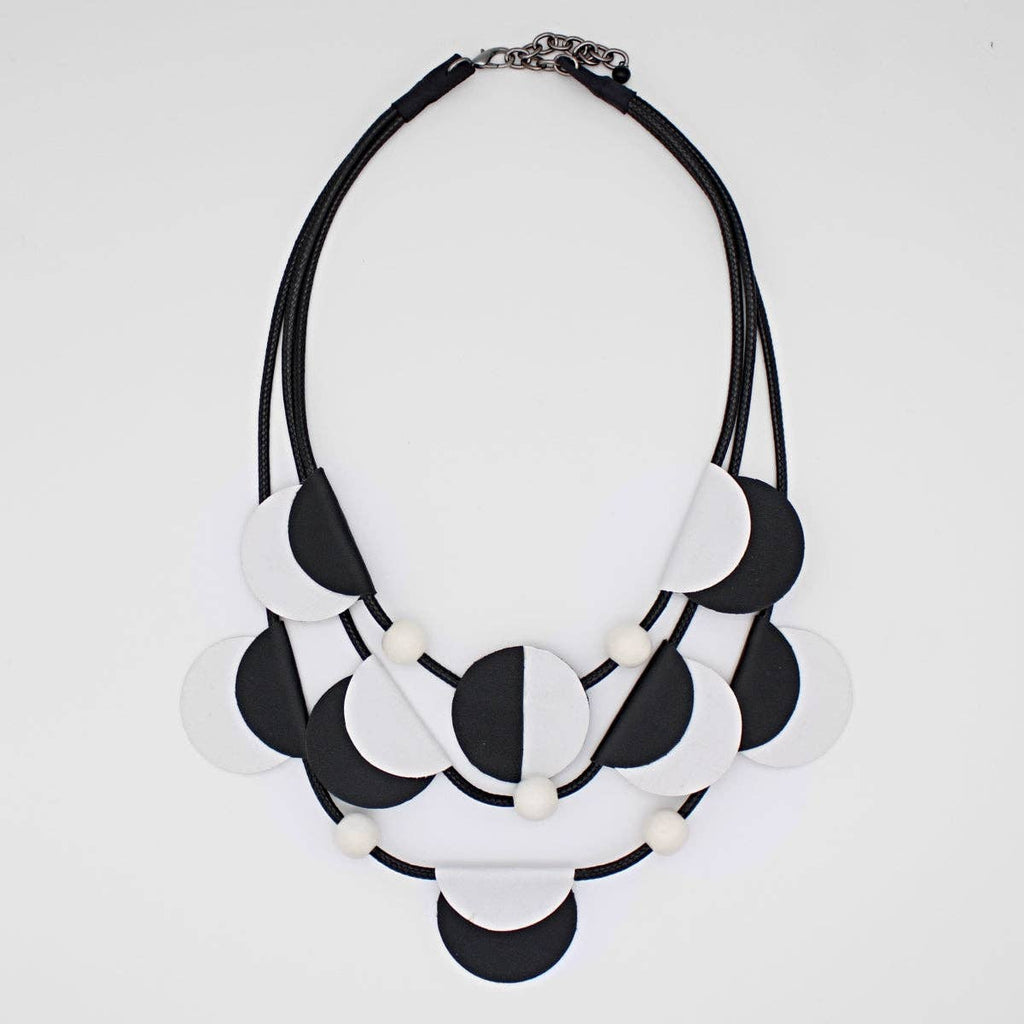 Sylca Designs White Verona Leather Necklace