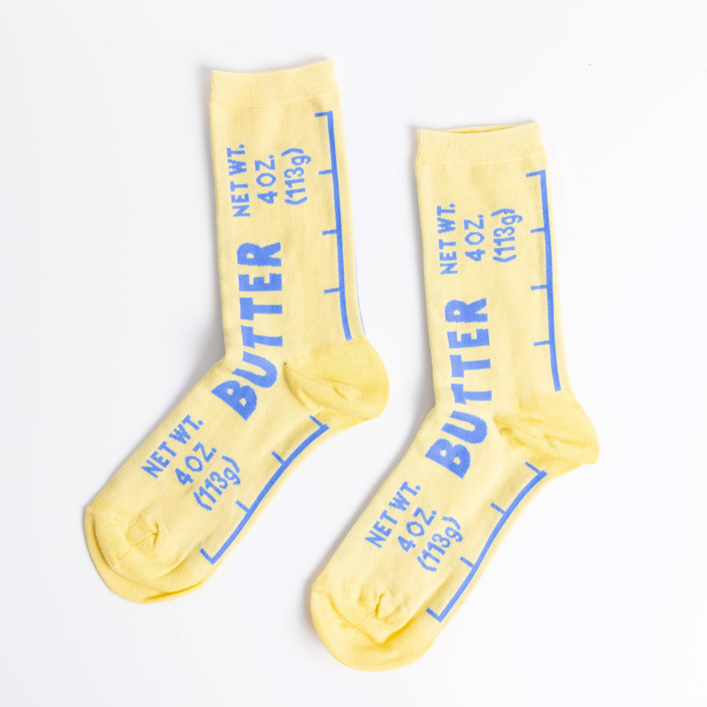 Yellow Owl - Butter Crew Socks
