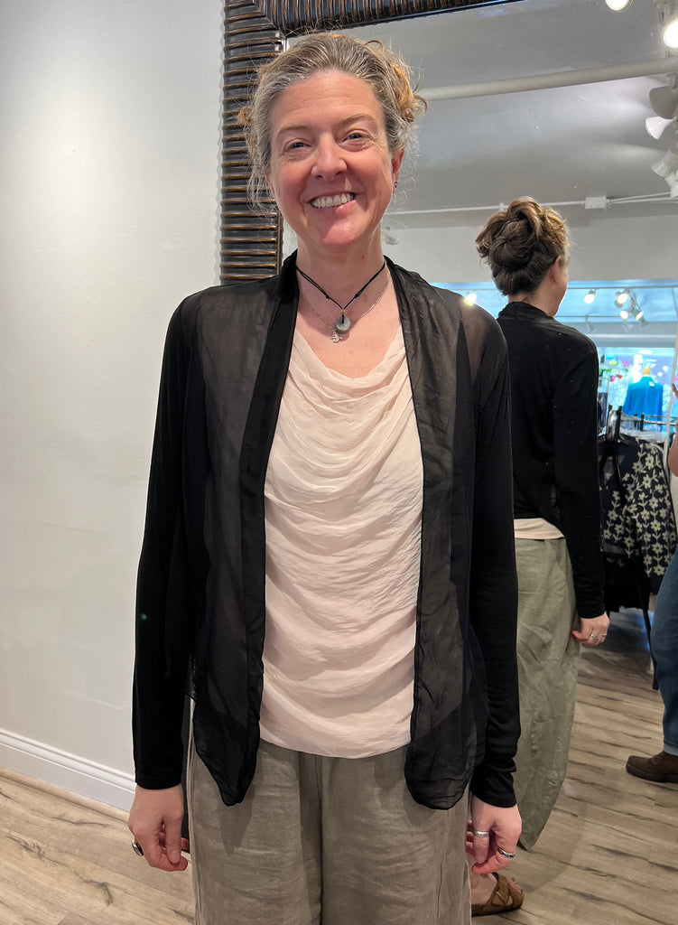 Saga - Cotton/Silk Blend Long Sleeve Cover