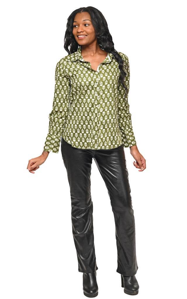 Tulip - Gretchen Button Down in Acorns*
